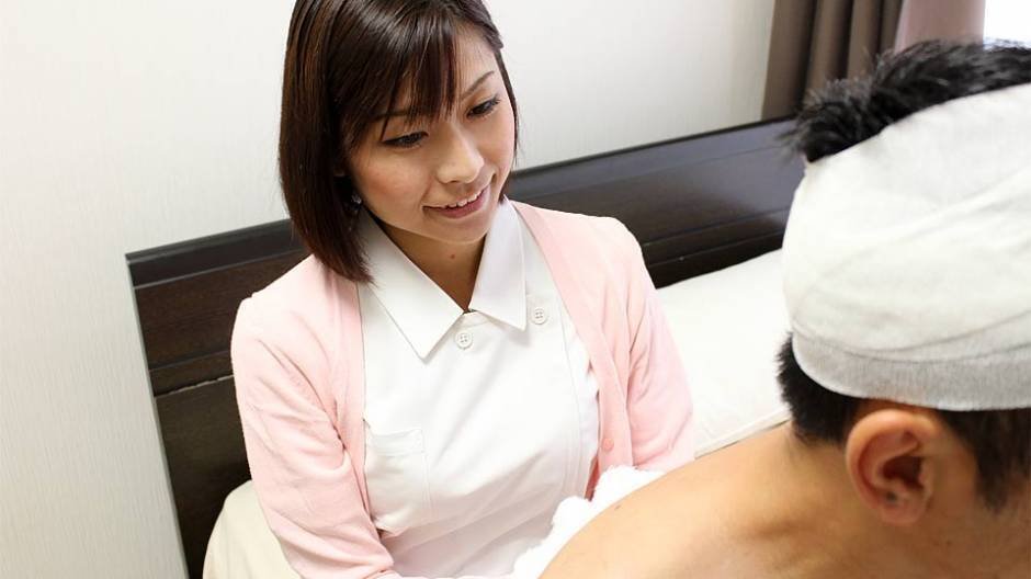 New Nurse Hikari Kazami Sucks Patient's Cock - JapanHDV