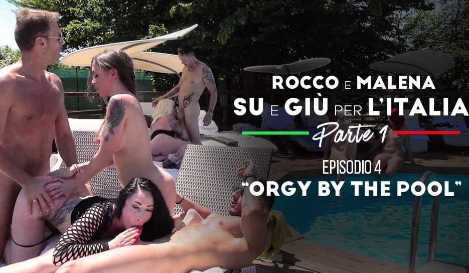 Malena & Christie Dom & Rocco Siffredi & Ste Axe in Orgy by the Pool - RoccoSiffredi